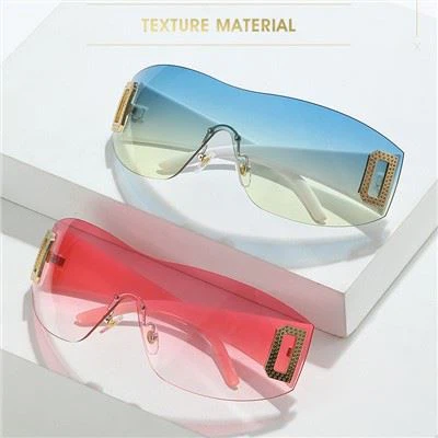 Y2k 무테 선글라스