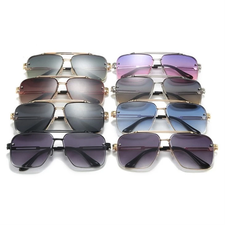 Square Sunglasses Metal Frame