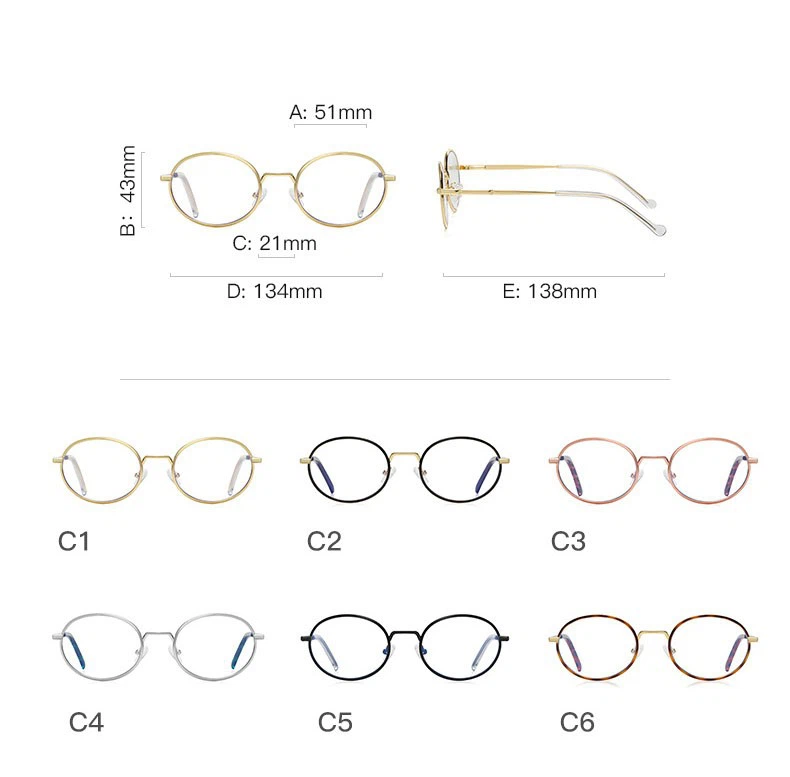 Round Metal Optical Frames Wholesale best